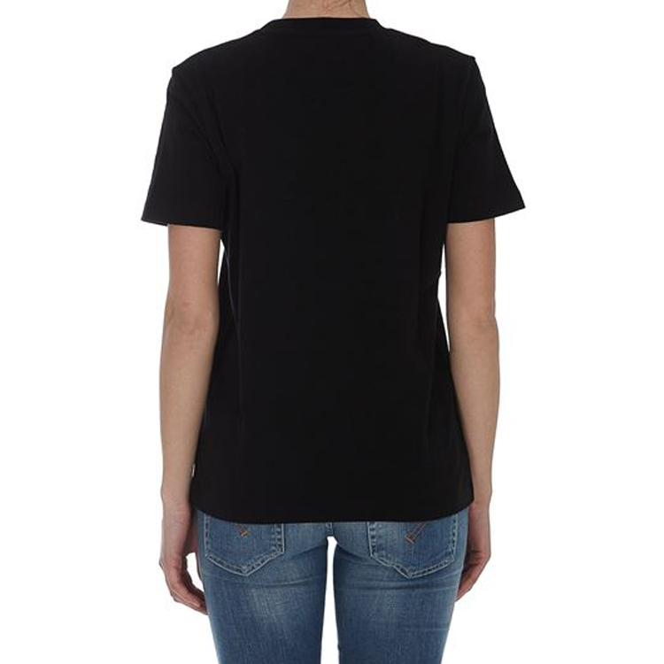 Shop (W) KENZO Klasik Logo Harimau Baju T-Shirt Hitam Crewneck Bersulam FB52TS9124SL-99