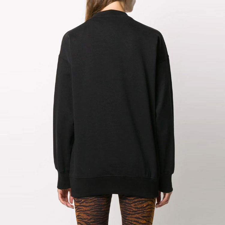 Shop (W) ケンゾー クラシック タイガー 刺繍ロゴ プルオーバースウェットシャツ ブラック レディース FA62SW9214XH-99