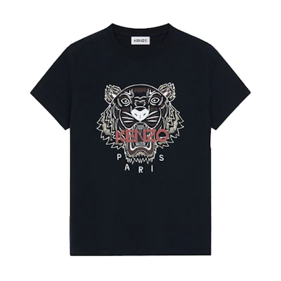 (Women) KENZO Classic Tiger FW21 Embroidered Graphic Loose T-Shirt Women’s Black FB62TS8464YB-99
