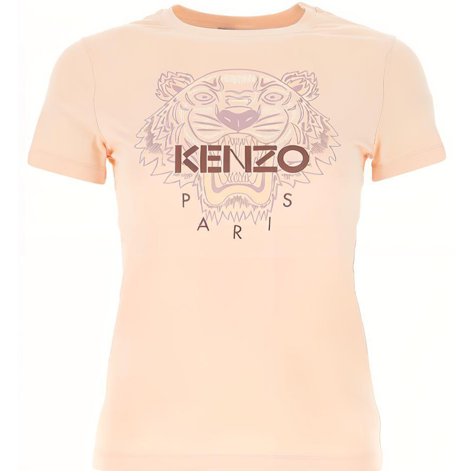 (Women) KENZO Classic Tiger Logo Crewneck T-shirt Pink () FA62TS8464YB-34