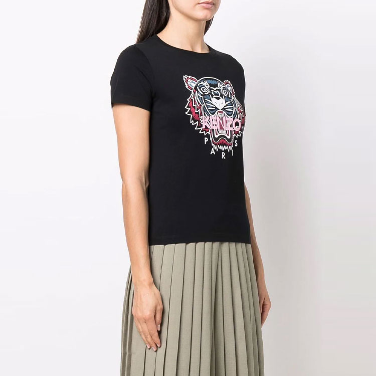 (Women) KENZO Classic Tiger Logo Print Crewneck T-Shirt Black  SS22. FC52TS8464YM-99 圖 5