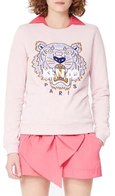 (W) KENZO 經典虎頭印花粉紅色長袖衛衣 FA52SW7054XA-34 Shop (W) KENZO 經典虎頭印花粉紅色長袖衛衣 FA52SW7054XA-34