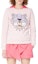 Shop (W) KENZO 經典虎頭印花粉紅色長袖衛衣 FA52SW7054XA-34