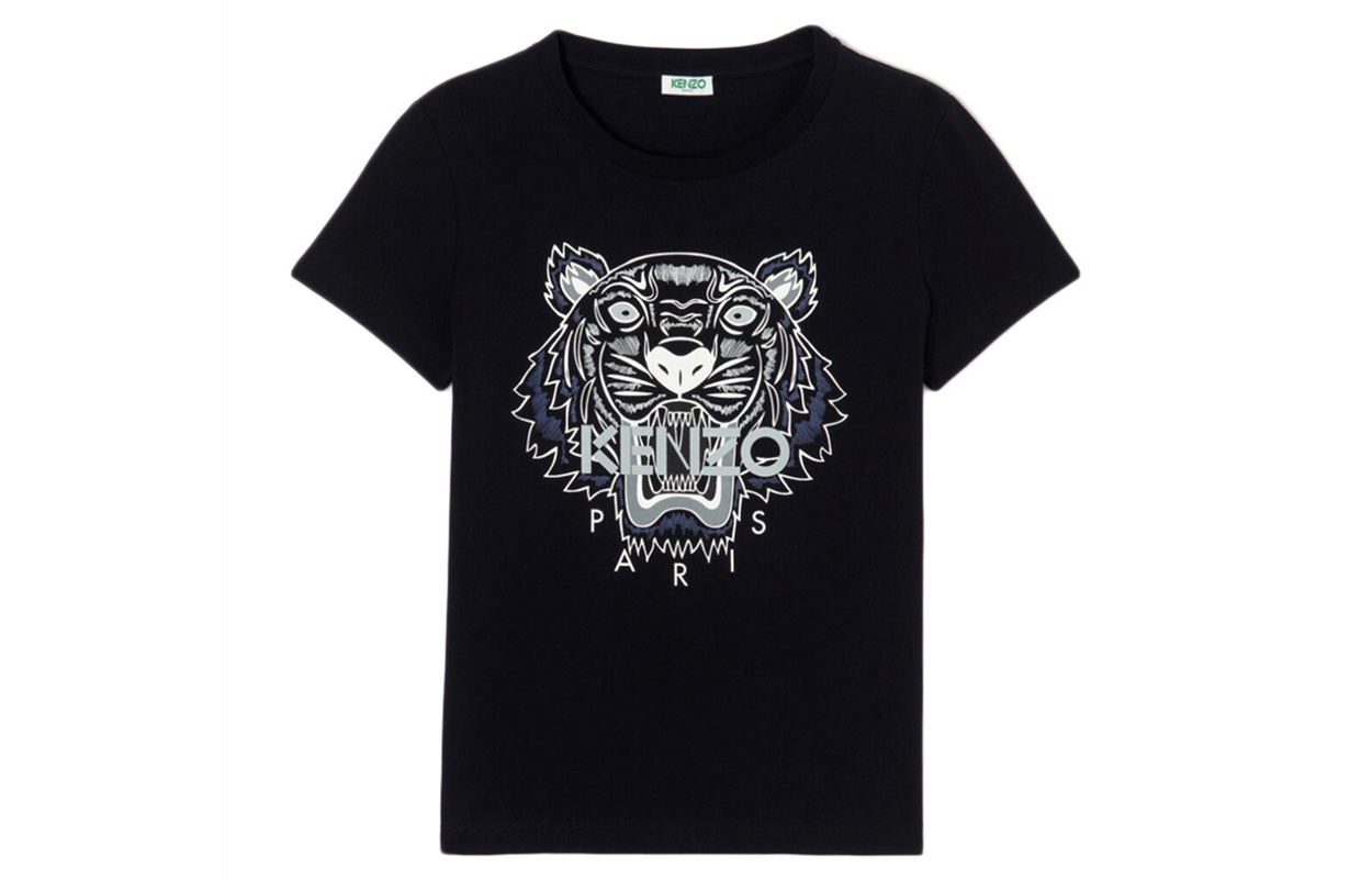 (Women) KENZO Classic Tiger Print T-Shirt Black F852TS7214Y2-99