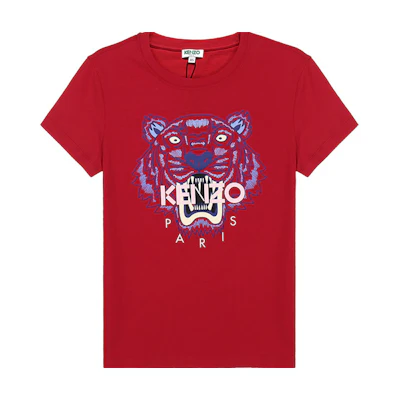 (Women) KENZO Classic Tiger Red Crew Neck T-Shirt FA52TS7214YB-21