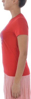 (Women) KENZO Classic Tiger Red Crew Neck T-Shirt FA52TS7214YB-21 Details for (Women) KENZO Classic Tiger Red Crew Neck T-Shirt FA52TS7214YB-21