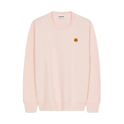 (Women) Kenzo Classic Tiger SS21 Pink Embroidered Logo Sweatshirt FB52SW8204ML-34