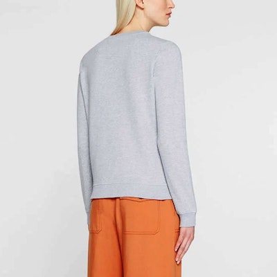 (Women) KENZO Cotton Pullover Sweatshirt with Tiger Print Pearl Grey F962SW7054XA-94 Purchase (Women) KENZO Cotton Pullover Sweatshirt with Tiger Print Pearl Grey F962SW7054XA-94