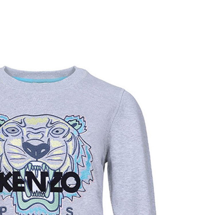 Details for (W) KENZO 老虎印花珠灰色棉質套頭衫 F962SW7054XA-94