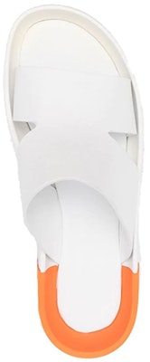 (Women) Kenzo Double Color Leather Fashion Sandals 'White Orange' FC52MU026L66-01 Shop (Women) Kenzo Double Color Leather Fashion Sandals 'White Orange' FC52MU026L66-01