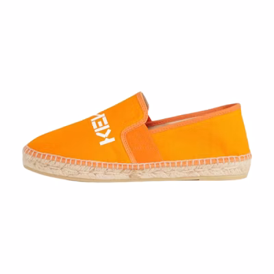 (W) Kenzo Elastic Canvas Espadrille Sneakers 'Orange Logo'