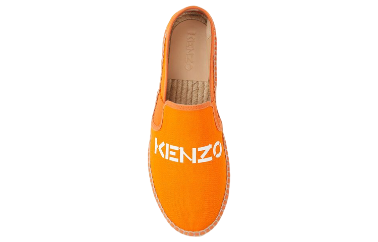 (W) Kenzo Elastic Canvas Espadrille Sneakers 'Orange Logo' 圖 4