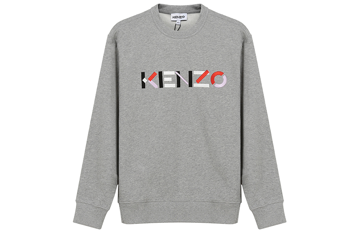 (Women) KENZO Embroidered Logo Fleece Sweatshirt Pearl Gray. FA62SW8204MO-94A 圖 2