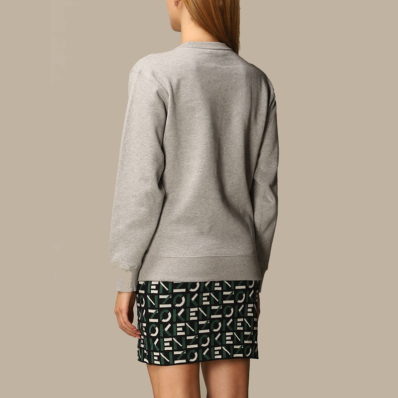 (Women) KENZO Embroidered Logo Fleece Sweatshirt Pearl Gray. FA62SW8204MO-94A 圖 6