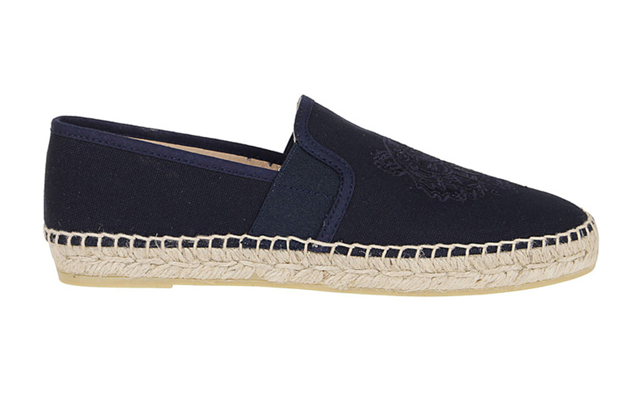 (W) Kenzo Embroidered Tiger Crest Canvas Fisherman Flat 'Navy Blue' 圖 2