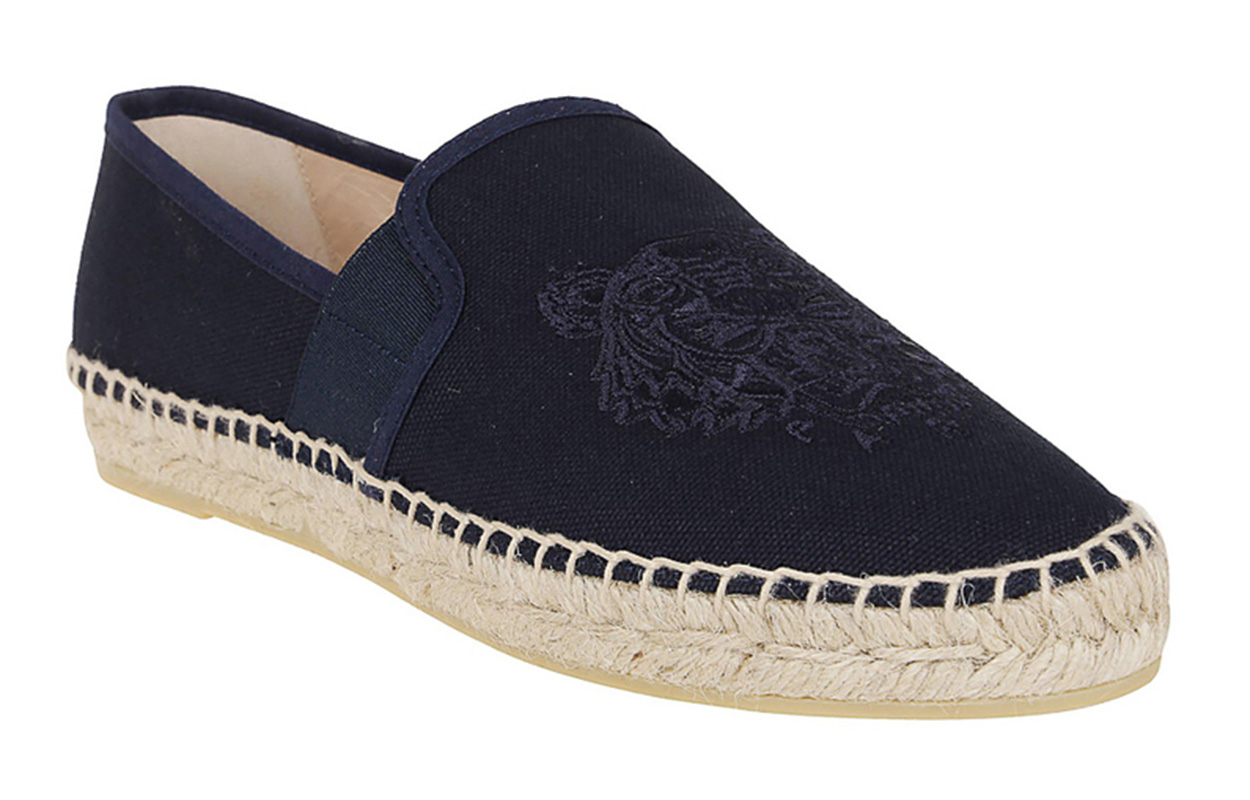 (W) Kenzo Embroidered Tiger Crest Canvas Fisherman Flat 'Navy Blue' 圖 3
