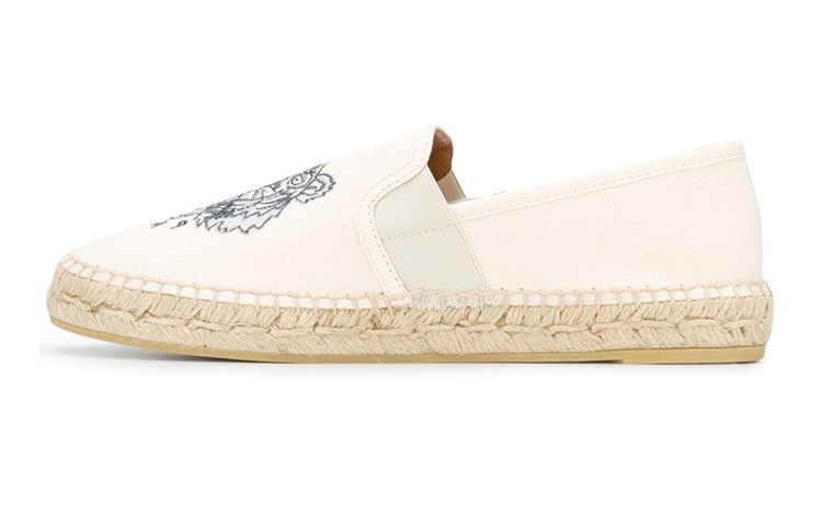 (Women) Kenzo Embroidered Tiger Espadrille Sneakers 'Cream' 2ES188F7005