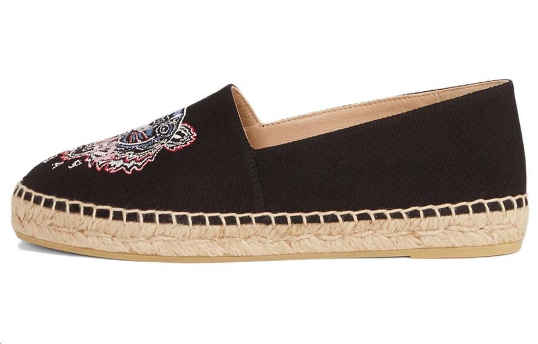 (W) Kenzo Embroidered Tiger Espadrilles 'Black'
