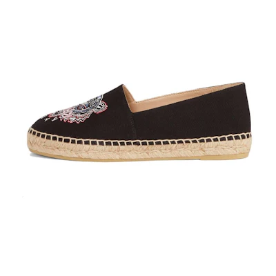 (W) Kenzo Embroidered Tiger Espadrilles 'Black'
