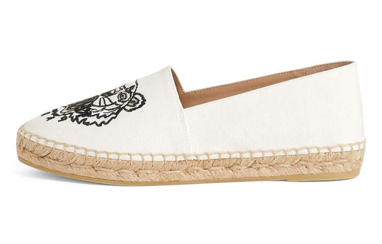 (Women) Kenzo Embroidered Tiger Espadrilles 'White' FB52ES180F70-02