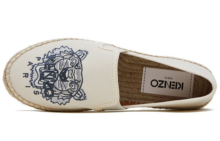 (W) Kenzo Embroidered Tiger Espadrilles 'White' 圖 3