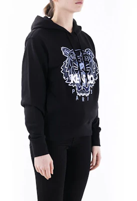 (Women) KENZO Embroidered Tiger Logo Hoodie - Black FB52SW8714XA-99 Sizing (Women) KENZO Embroidered Tiger Logo Hoodie - Black FB52SW8714XA-99