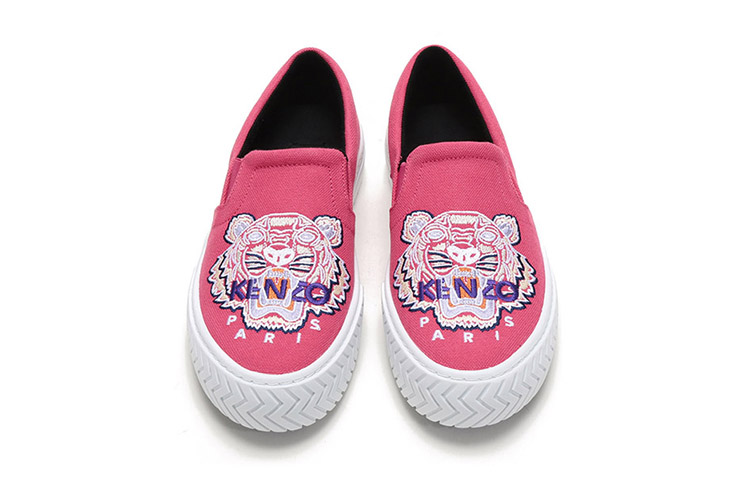 Shop (W) Kenzo Gestickter Tiger Plateausneaker ''Magenta'' F962SN200F70-27
