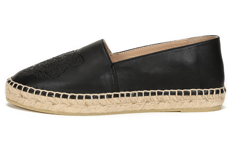 (Women) Kenzo Espadrille 'Tiger Black Leather' FA62ES180L73-99