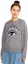 Shop (W) KENZO Sweatshirt Abu-abu Crewneck dengan Desain Cetak Grafis Mata F862SW7104XC-95