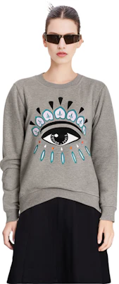 (W) KENZO Sweatshirt Abu-abu Crewneck dengan Desain Cetak Grafis Mata F862SW7104XC-95 Purchase (W) KENZO Sweatshirt Abu-abu Crewneck dengan Desain Cetak Grafis Mata F862SW7104XC-95