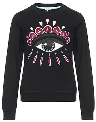 (Women) Kenzo Eye Logo Crewneck Long Sleeve Sweatshirt Women’s Black F962SW7104XC-99 Buy (Women) Kenzo Eye Logo Crewneck Long Sleeve Sweatshirt Women’s Black F962SW7104XC-99