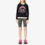 Shop (Women) Kenzo Eye Logo Crewneck Long Sleeve Sweatshirt Women’s Black F962SW7104XC-99