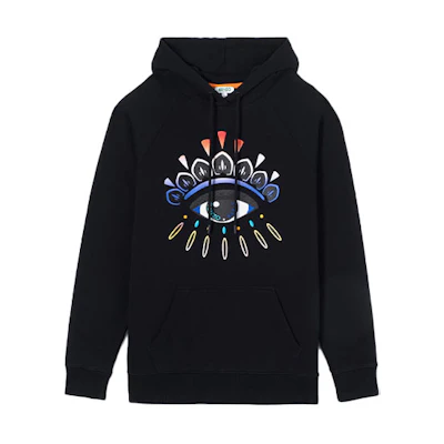 (Women) Kenzo Eye Logo Hoodie Black F962SW7664XF-99