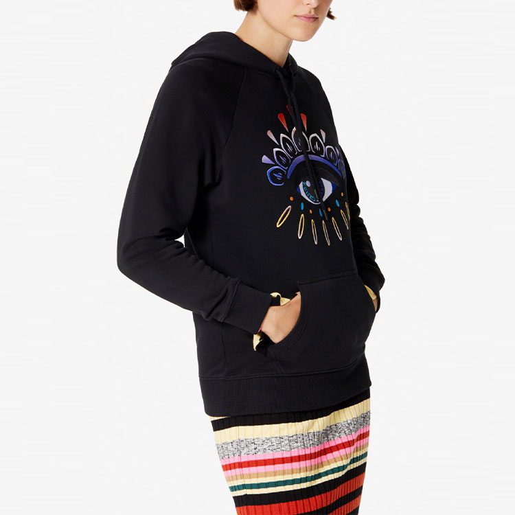 Sizing (W) Kenzo 眼睛标志连帽衫 黑色 F962SW7664XF-99