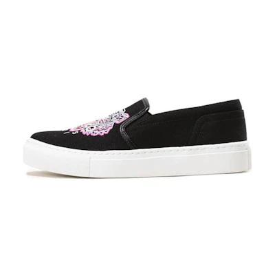 (W) Kenzo Fabric Black 'Tiger Embroidery'