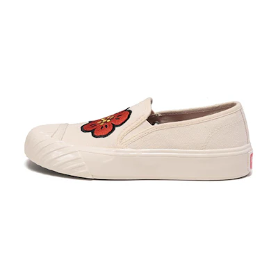 (W) Kenzo Fabric Casual Sneakers 'Magnolia Embroidery Cream'