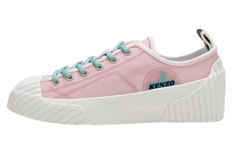 Buy KENZO 高田賢三 布質 繫帶 時尚板鞋 女款 淡粉色