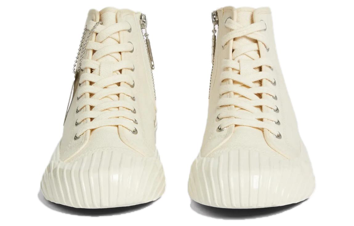 (W) Kenzo Fabric Mid-Top Lace-Up Sneakers 'Cream' 圖 2