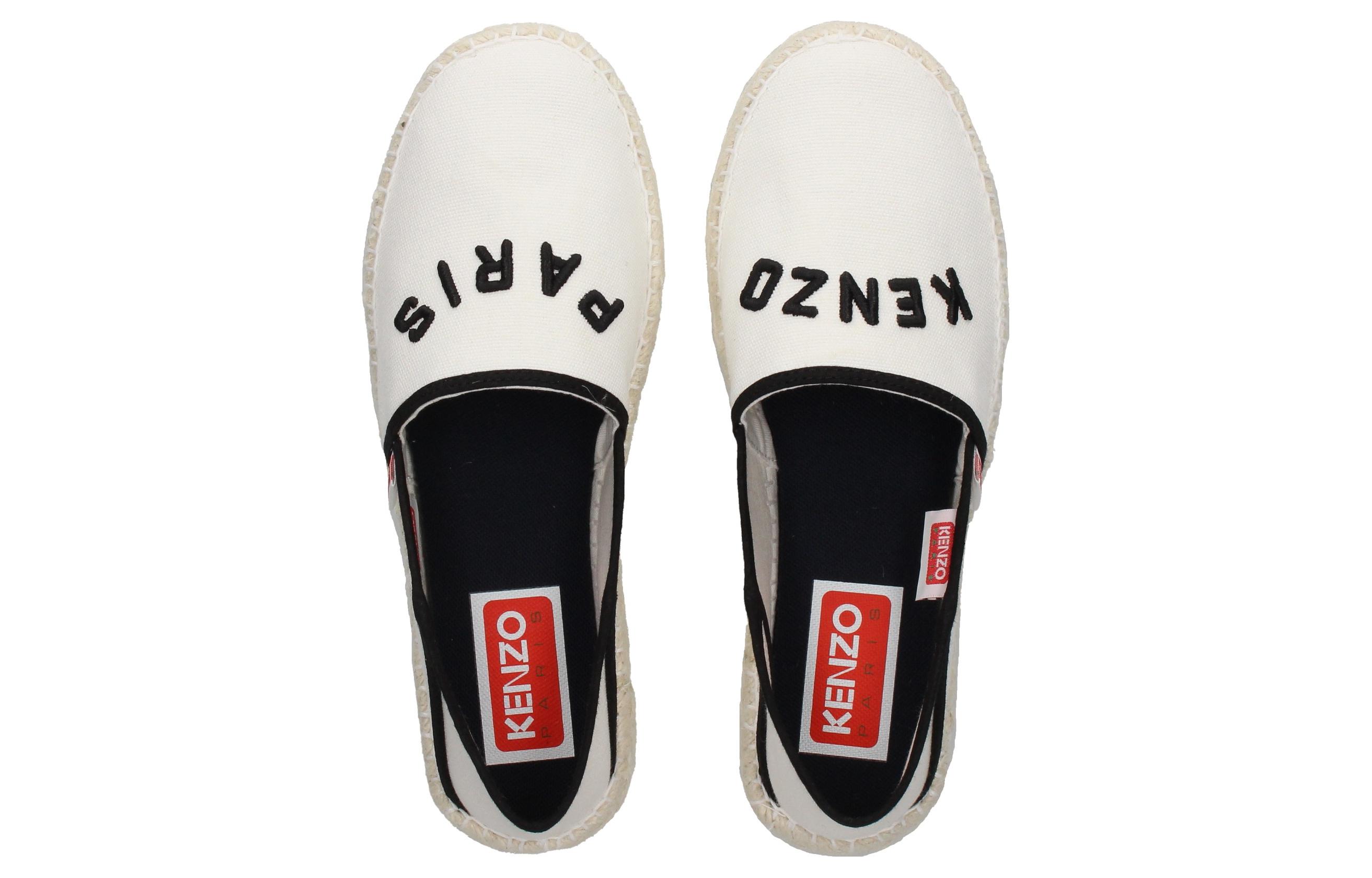 (W) Kenzo Fabric Slip-On Espadrilles 'White' 圖 5