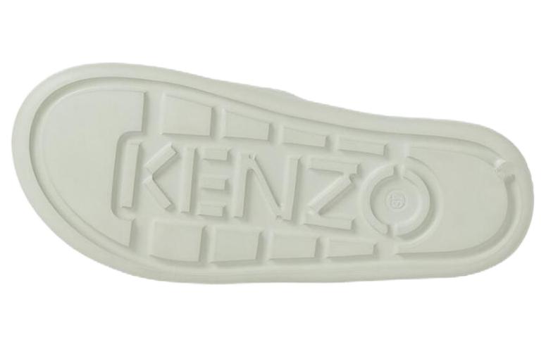 (W) Kenzo Fashion Slip-On Slides 'White' 圖 5