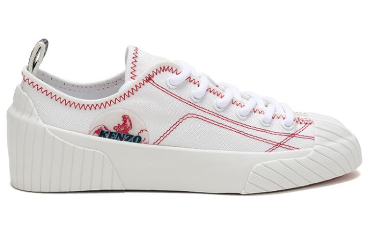 (W) Kenzo Fashion Sneaker 'White Fabric Lace' 圖 2