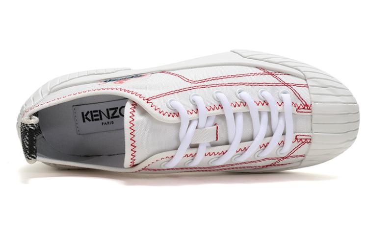 (W) Kenzo Fashion Sneaker 'White Fabric Lace' 圖 5