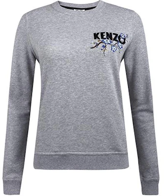 (Women) Kenzo Floral Logo Embroidered Crewneck Sweatshirt F862SW889952-93 Buy (Women) Kenzo Floral Logo Embroidered Crewneck Sweatshirt F862SW889952-93