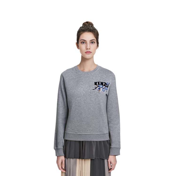 Details for (Women) Kenzo Floral Logo Embroidered Crewneck Sweatshirt F862SW889952-93