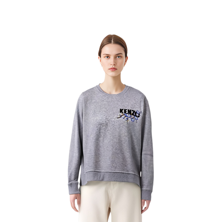 Sizing (Women) Kenzo Floral Logo Embroidered Crewneck Sweatshirt F862SW889952-93