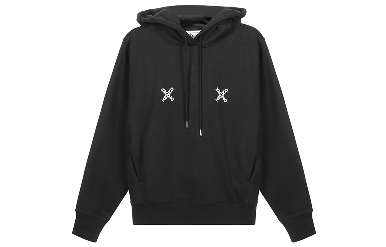 Order (W) KENZO FW20 Hoodie Hitam Lengan Panjang Relaxed Fit Sweater FA62SW8704MS-99