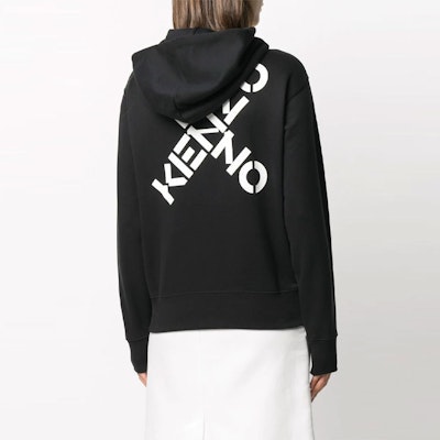 (W) KENZO FW20 Hoodie Hitam Lengan Panjang Relaxed Fit Sweater FA62SW8704MS-99 Details for (W) KENZO FW20 Hoodie Hitam Lengan Panjang Relaxed Fit Sweater FA62SW8704MS-99