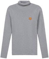 (Women) KENZO FW20 Grey Tiger Head Turtleneck Wool Sweater FA62PU5243TA-95 (Women) KENZO FW20 Grey Tiger Head Turtleneck Wool Sweater FA62PU5243TA-95