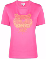 (Women) KENZO FW21 Pink Tiger Print Crew Neck T-Shirt FB62TS9124SO-29 (Women) KENZO FW21 Pink Tiger Print Crew Neck T-Shirt FB62TS9124SO-29