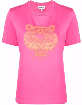 (Women) KENZO FW21 Pink Tiger Print Crew Neck T-Shirt FB62TS9124SO-29 Buy (Women) KENZO FW21 Pink Tiger Print Crew Neck T-Shirt FB62TS9124SO-29